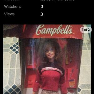 Barbie Campbell's Alphabet Soup Special Edition Doll Vintage